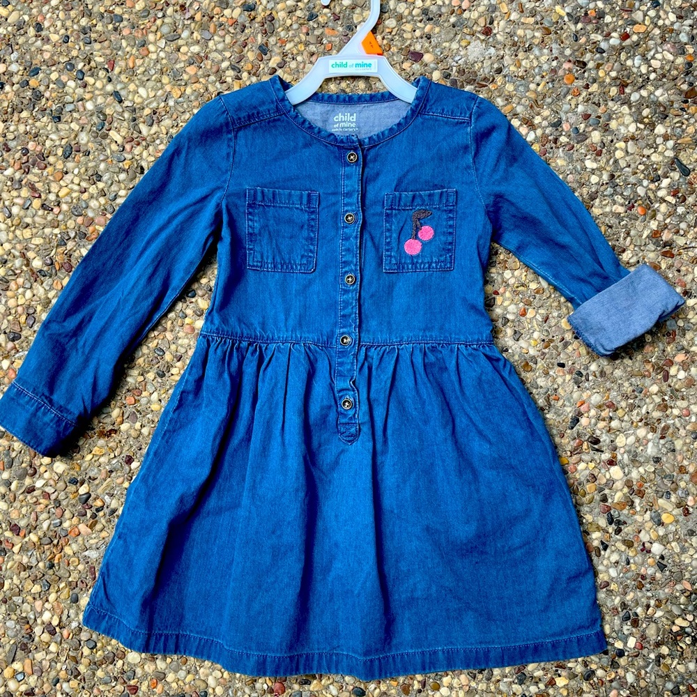 Blue, Denim Dress, size 4T
